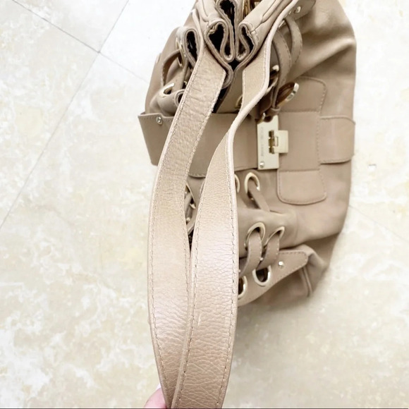 Jimmy Choo Tan Leather Tote Handbag - Picture 12 of 16